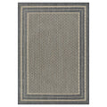 Sonoma Goods for Life® Basket Weave Indoor / Outdoor Area or Throw Rug, Blue Border (5X7)