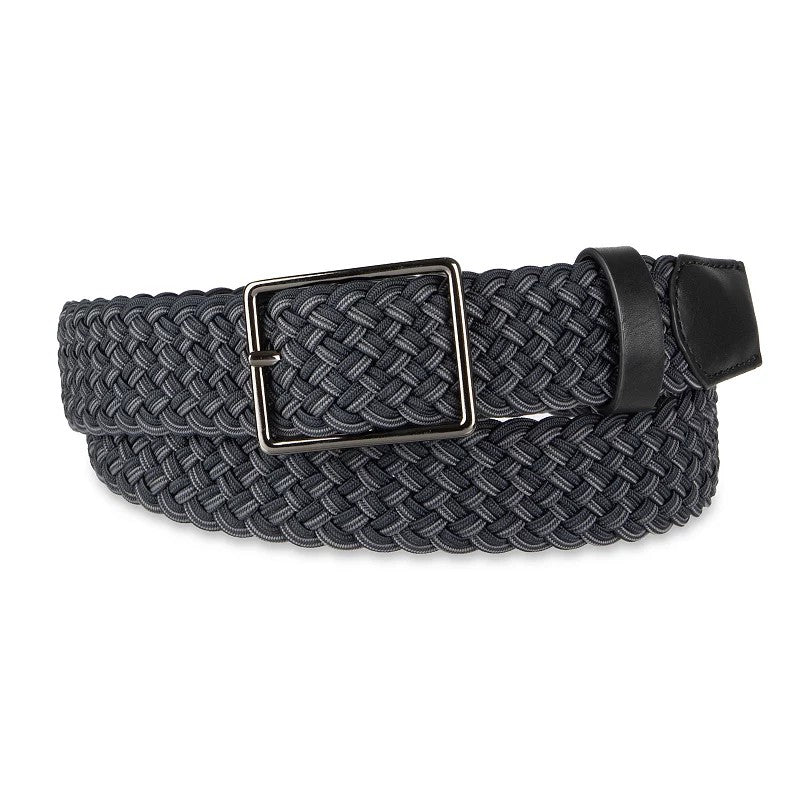 Men's FLX Stretch Comfort Braided Belt with Center-Bar Buckle