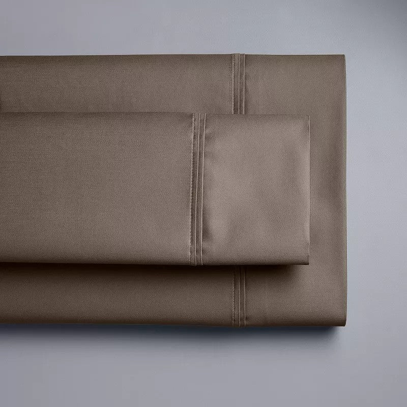 Simply Vera Vera Wang 800 Thread Count Egyptian Cotton Sheet Set with Pillowcases, Brown