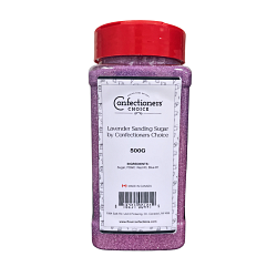 Lavender Sanding Sugar by Confectioners Choice - 500g