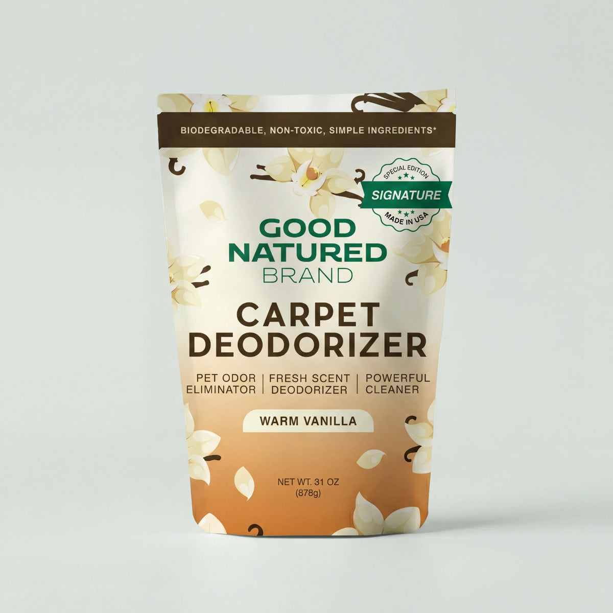 Good Natured Carpet Deodorizer Pet Odor Eliminator Powder 31oz Vanilla Cream