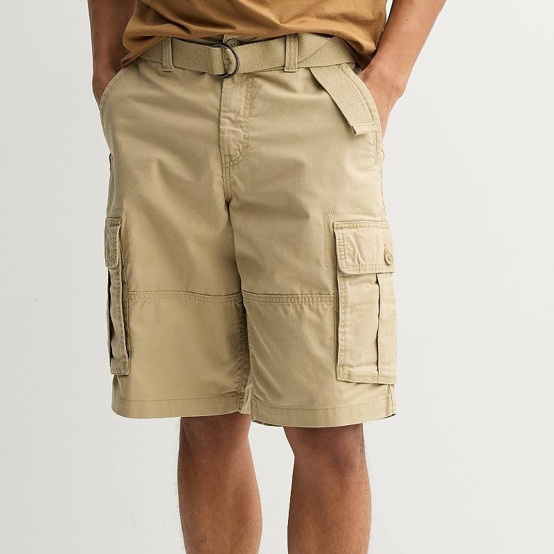 Men's Sonoma Goods for Life® 12-Inch Belted Cargo Shorts