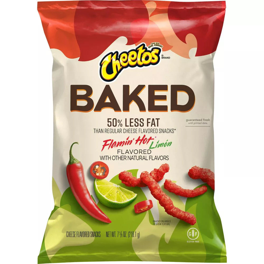 Cheetos Baked Crunchy Flamin' Hot Limn - 7.625oz