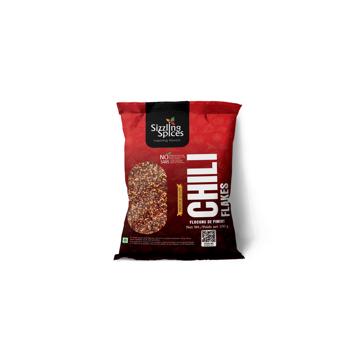 Chili Flakes (Pieces) Sizzling Spices (100g) 1