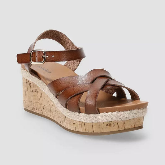 Sonoma Goods for Life® Neiomy Women's Cork Wedge Sandals (Size 9)