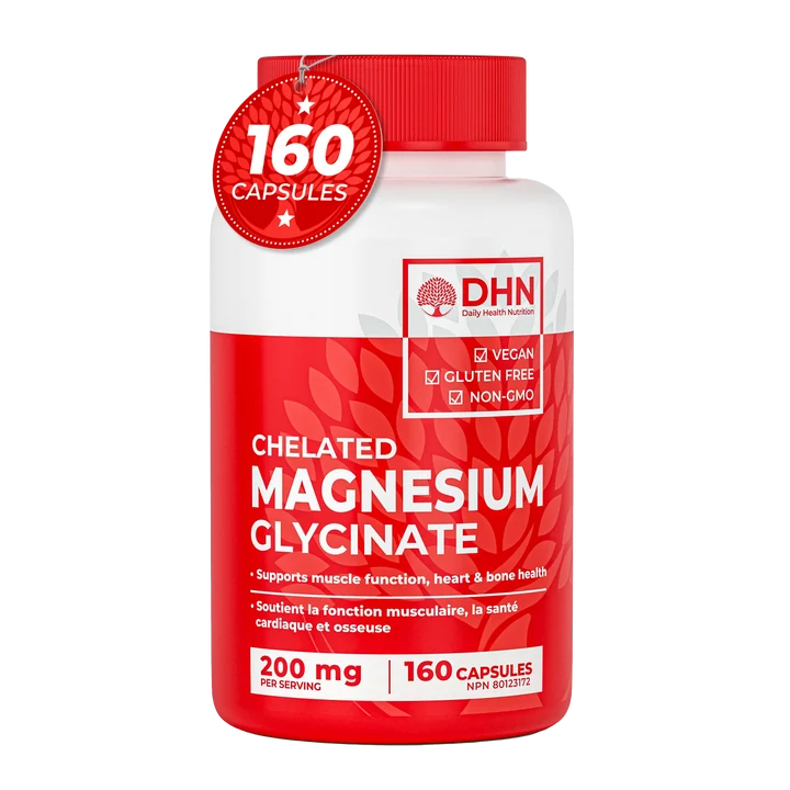 DHN Chelated Magnesium Glycinate Capsules, 160 capsules
