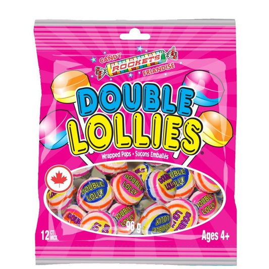 Rockets Candy Double Lollies Bag - 12 Ct