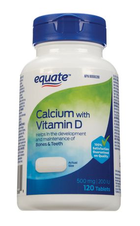 Equate Calcium with Vitamin D 500mg 200iu