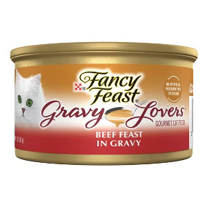 Purina Fancy Feast Gravy Lovers Gourmet Wet Cat Food Beef Feast in Roasted Beef Flavor Gravy - 3oz