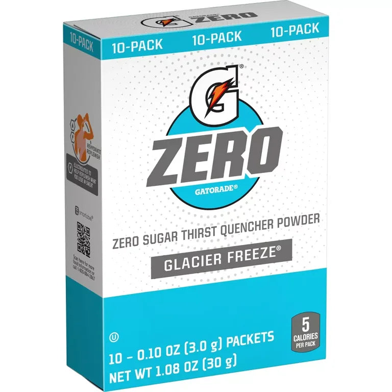 Gatorade GZERO Glacier Freeze Sports Drink Mix - 1.08oz