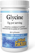 Natural Factors Glycine 5g per Serving, 450g