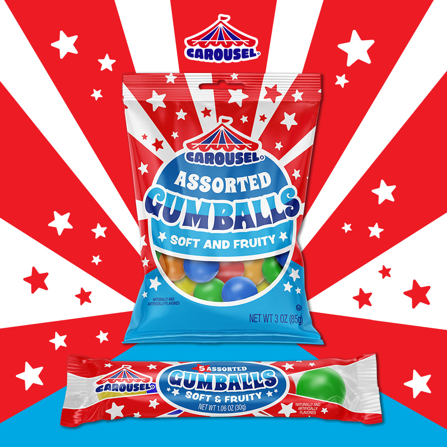 Carousel Assorted Mini Gumballs