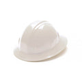 White Full Brim Style 6 Point Ratchet Suspension