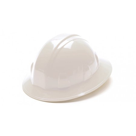 White Full Brim Style 6 Point Ratchet Suspension