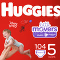 Huggies Little Movers Baby Diapers, Size 5 (104 ct)