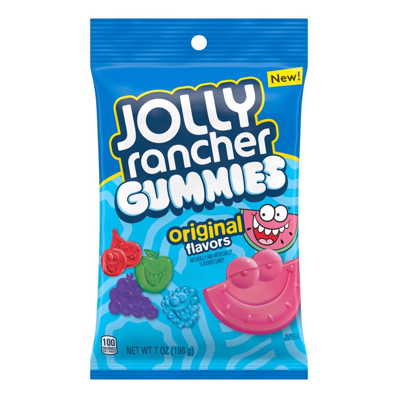 Jolly Ranchers Gummies Original Fruit Flavored Candy, 7 Oz