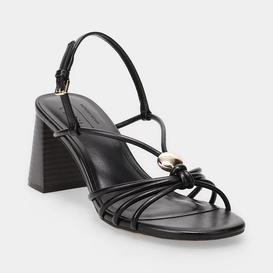 Apt. 9® Juleiein Women's Block Heel Slingback Sandals, Black (Size 9)