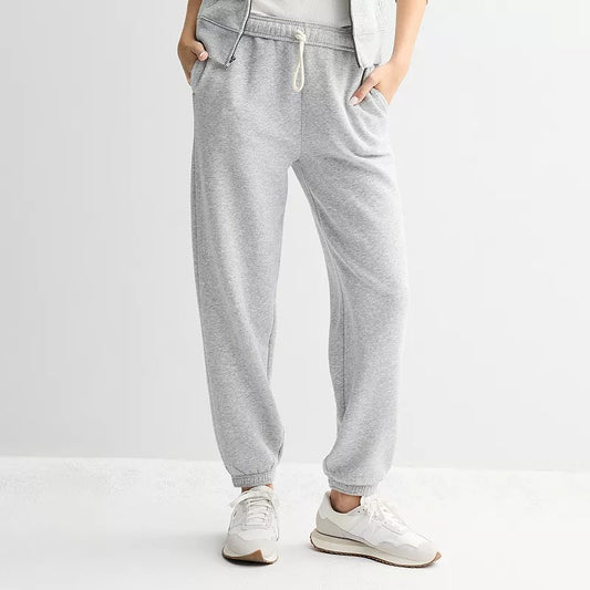 Juniors' SO® Foldover Fleece Jogger Pants, Girl's (Small)