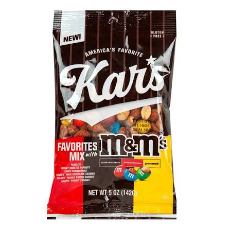 M&M'S KARS FAVORITES MIX 5 OZ BAG