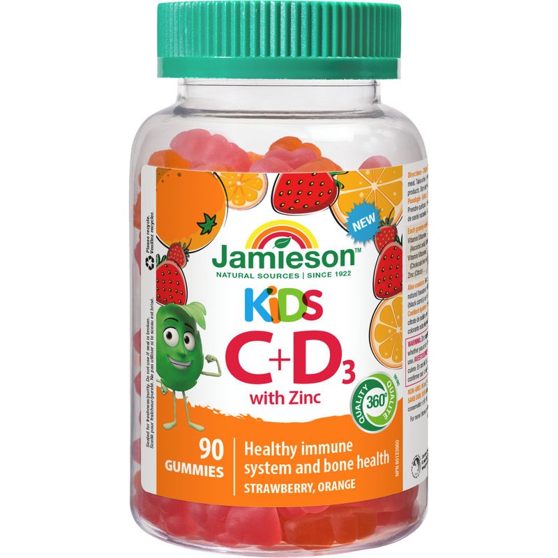 Kids Vitamin C+D3 Gummies with Zinc