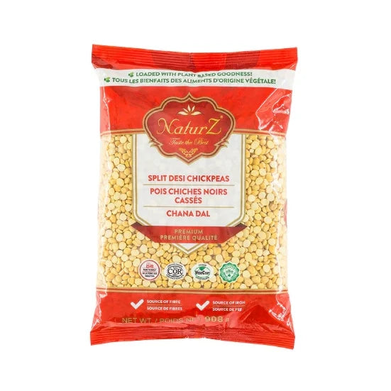 Naturz Split Desi Chickpeas - Chana Dal, 2 Lb 908g
