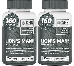 Lion's Mane Supplement | 320 Vegan Capsules (11,000mg)