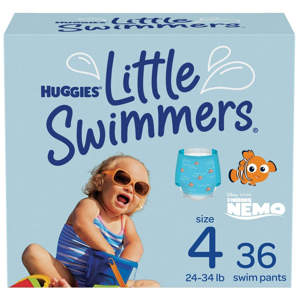 Huggies Little Swimmers Disposable Swim Diapers, Size 4, 18 Ct