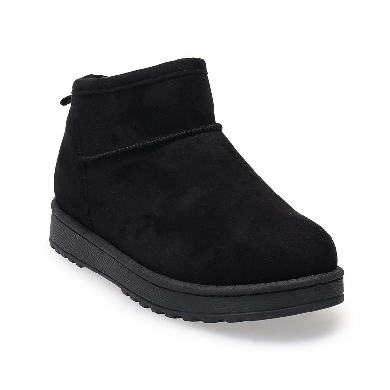 SO® Lupita Women's Cozy Mini Boots (Size 9)