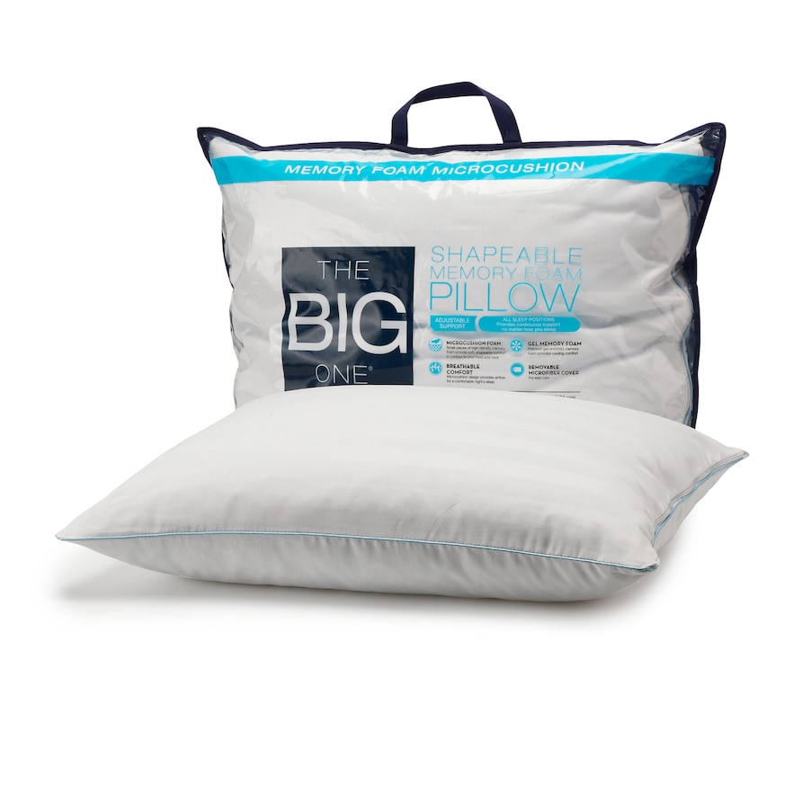 The Big One® Shapeable Memory Foam Pillow, White