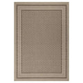 Sonoma Goods for Life® Basket Weave Indoor / Outdoor Area or Throw Rug, Natural Border ( 4X6 Ft)
