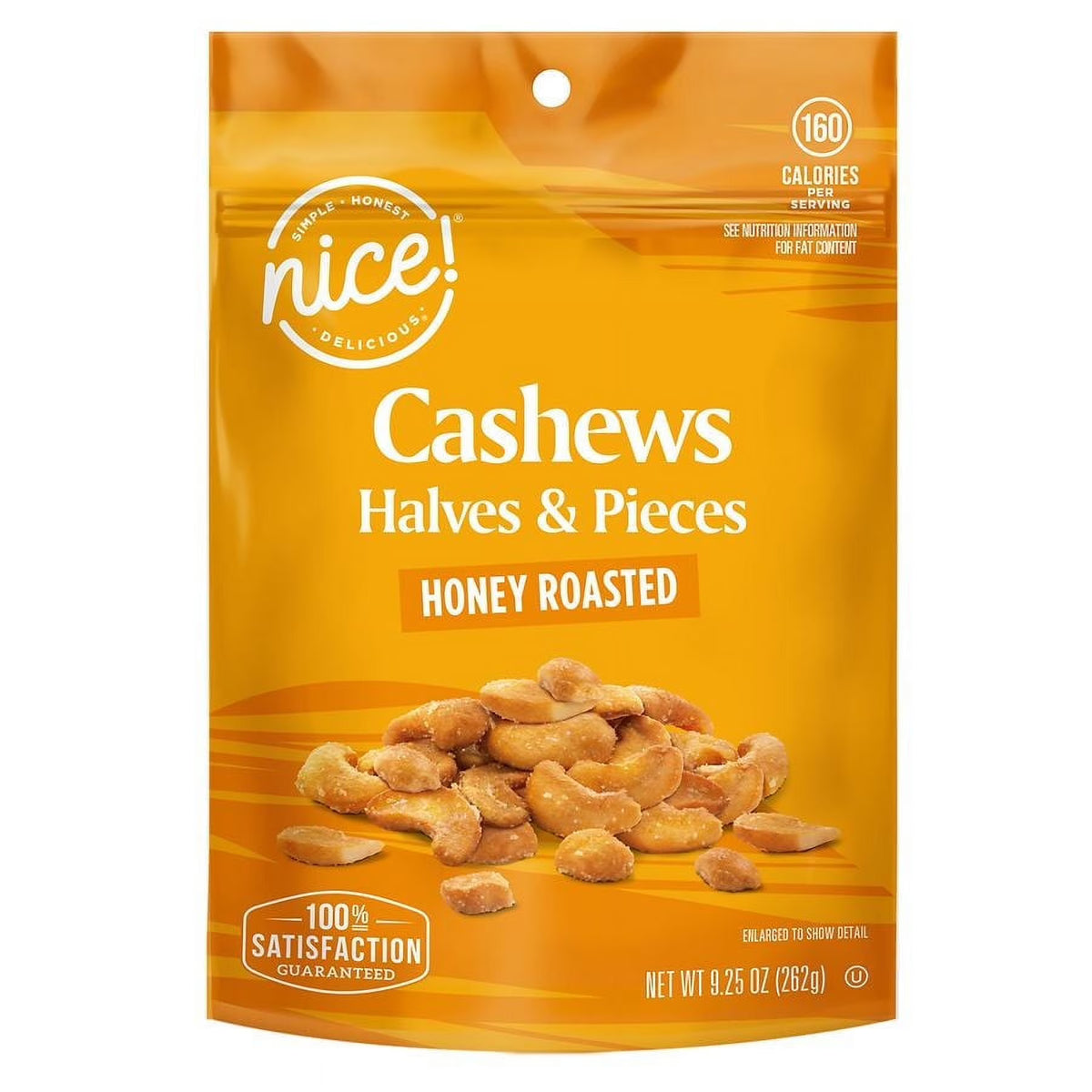 Nice! Cashew Halves & Pieces Honey Roasted 9.25oz