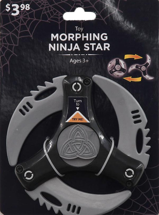 Halloween Morphing Toy Ninja Star Weapon