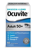 Bausch & Lomb Ocuvite Adult 50+ Eye Vitamin and Mineral Supplement 50 Soft Gel Capsules