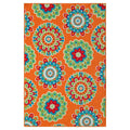 Sonoma Goods for Life® Floral Medallion Indoor / Outdoor Area or Throw Rug, Orange (8Ft x 10ft)