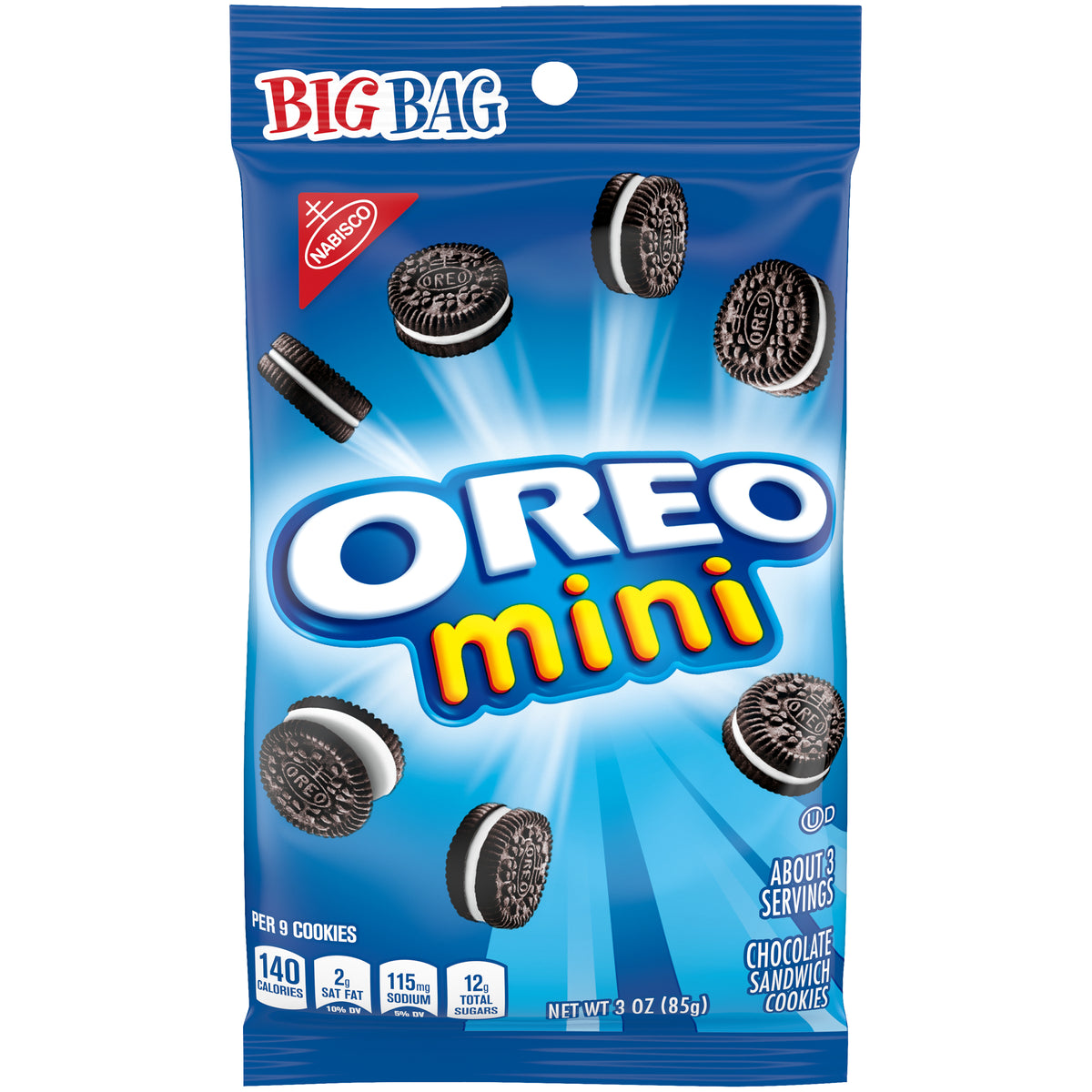 Oreo Mini Chocolate Sandwich Cookies 3 Oz