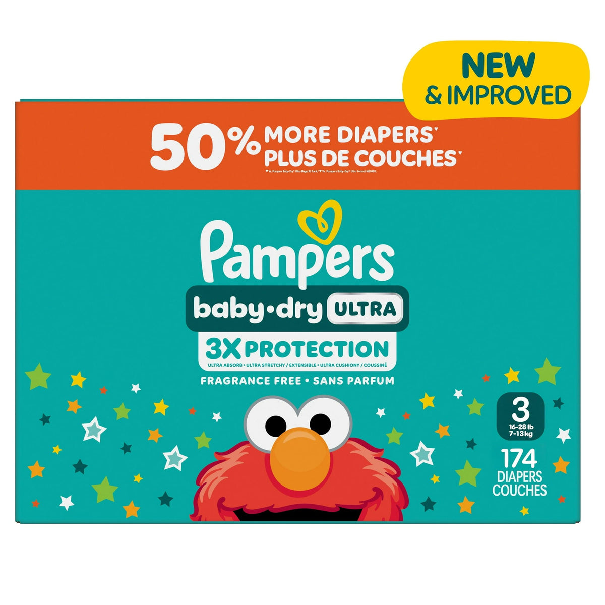 Pampers Baby Dry Ultra Diapers, Size 3