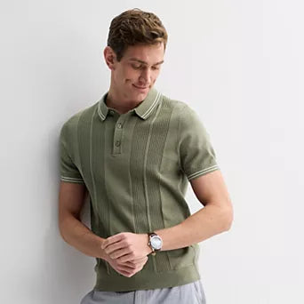 Apt. 9 Button-front Sweater Polo