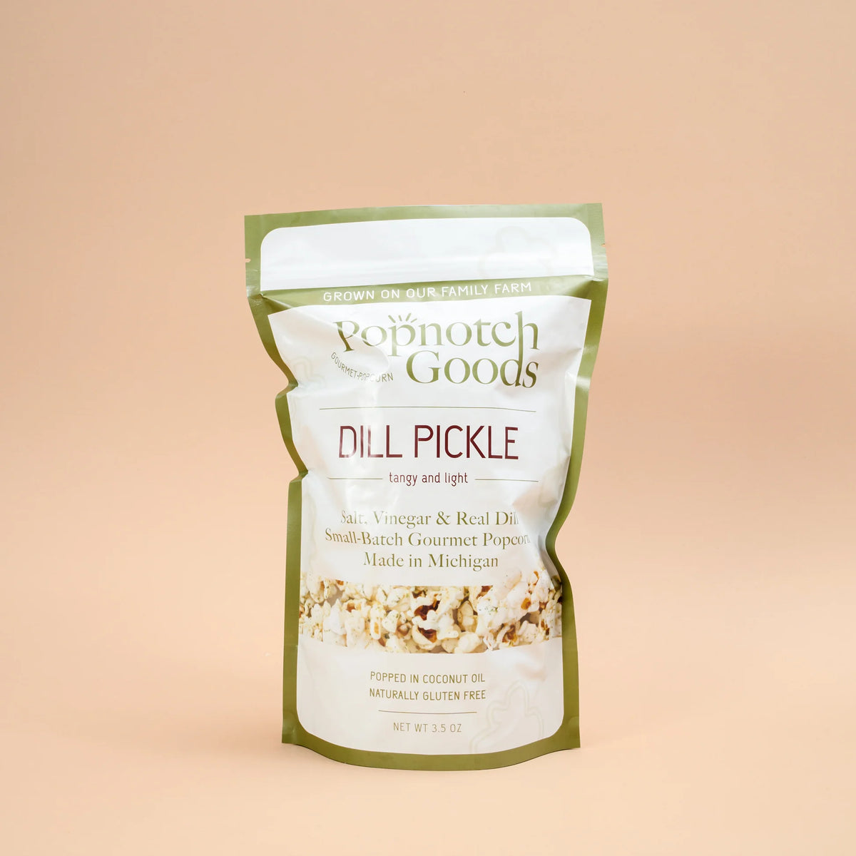 Dill Pickle Popcorn | Popnotch Goods 3.5oz