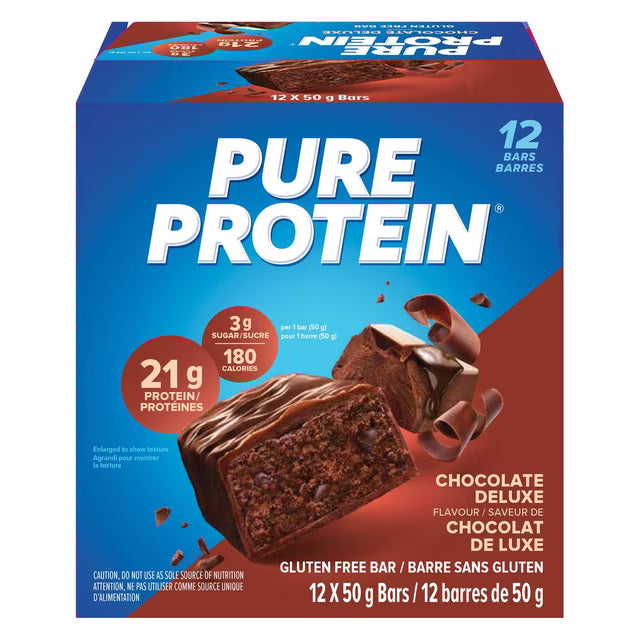 Pure Protein Chocolate Deluxe Bars, 12 bars
