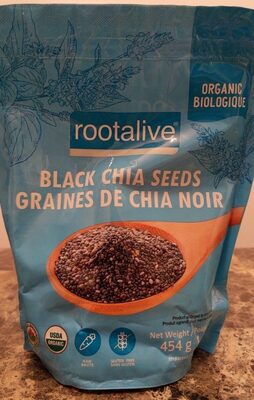 Rootalive Organic Black Chia Seeds 454g