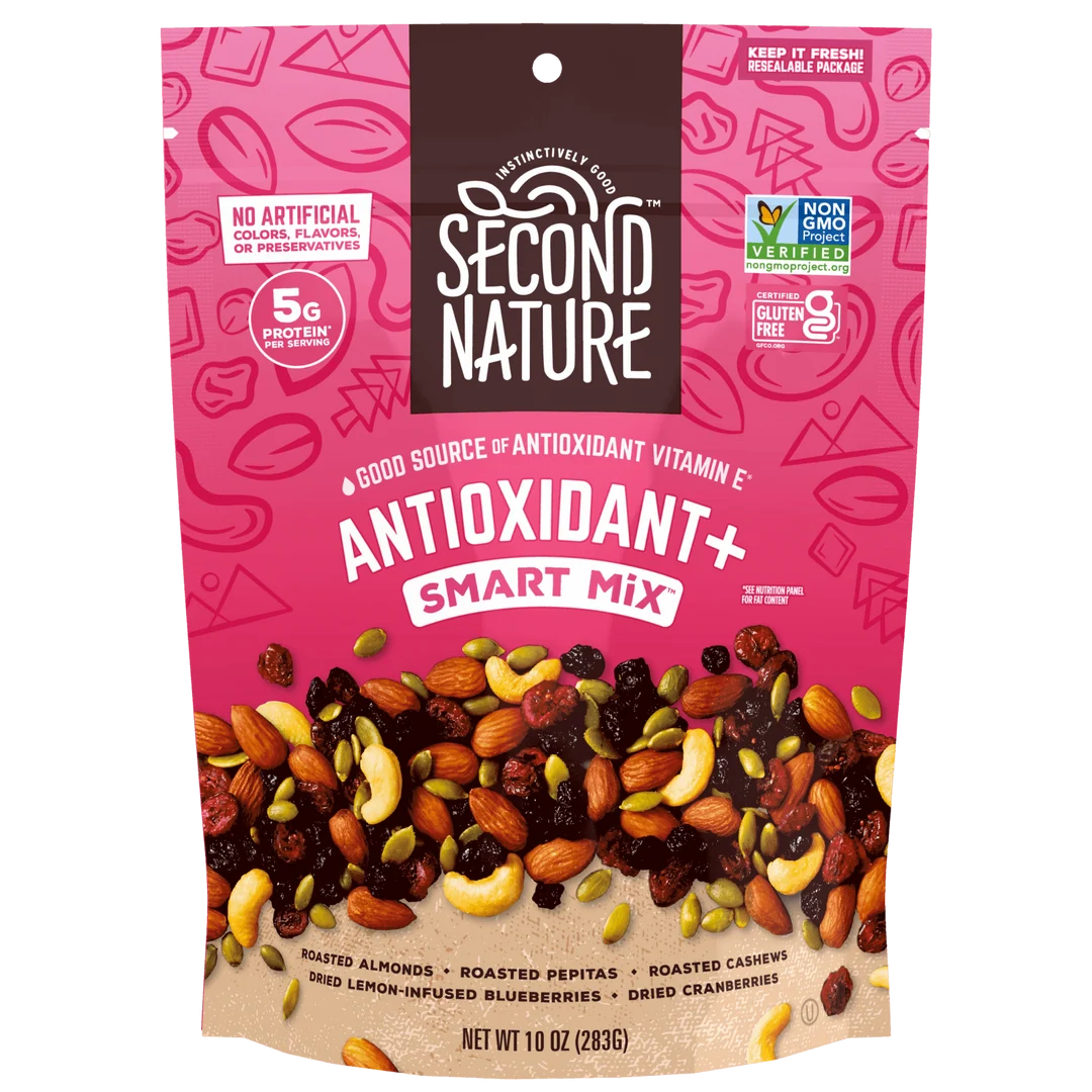 Second Nature, Antioxidant Plus Smart Mix Nut Medley, 10 Oz