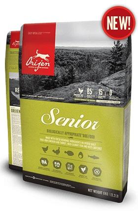 Orijen Senior Dry Dog Food with Chicken Turkey and Wild-Caught Fish 11.4Kg