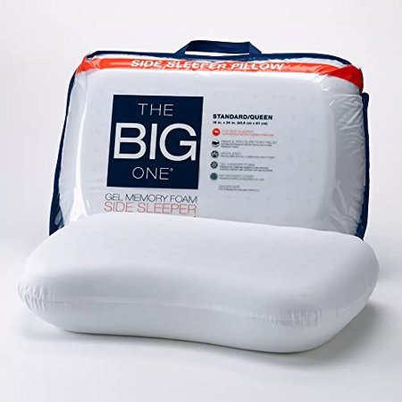 The Big One  Gel Memory Foam Side Sleeper Pillow, White
