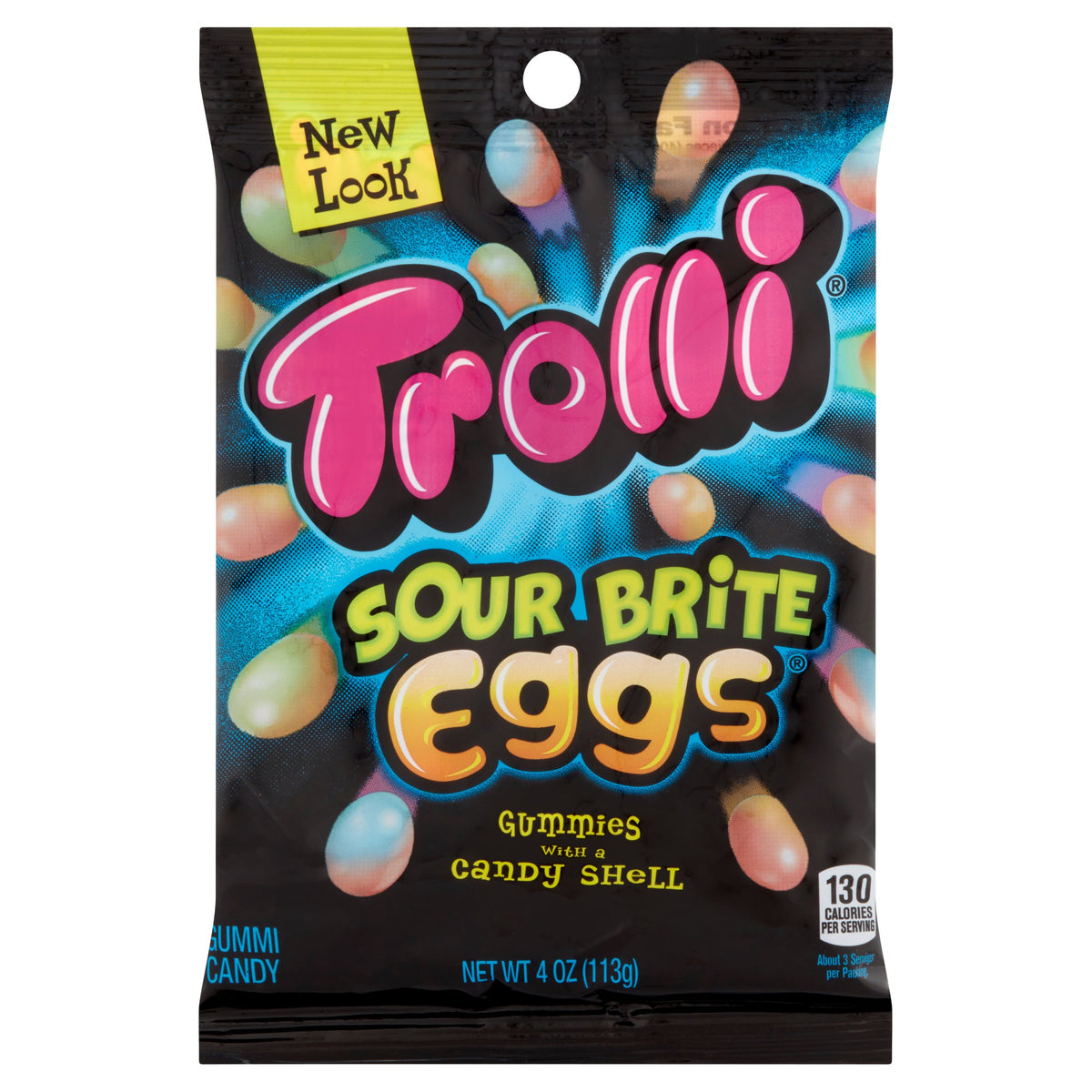 Trolli Sour Brite Eggs Gummi Candy 4 Oz Bag