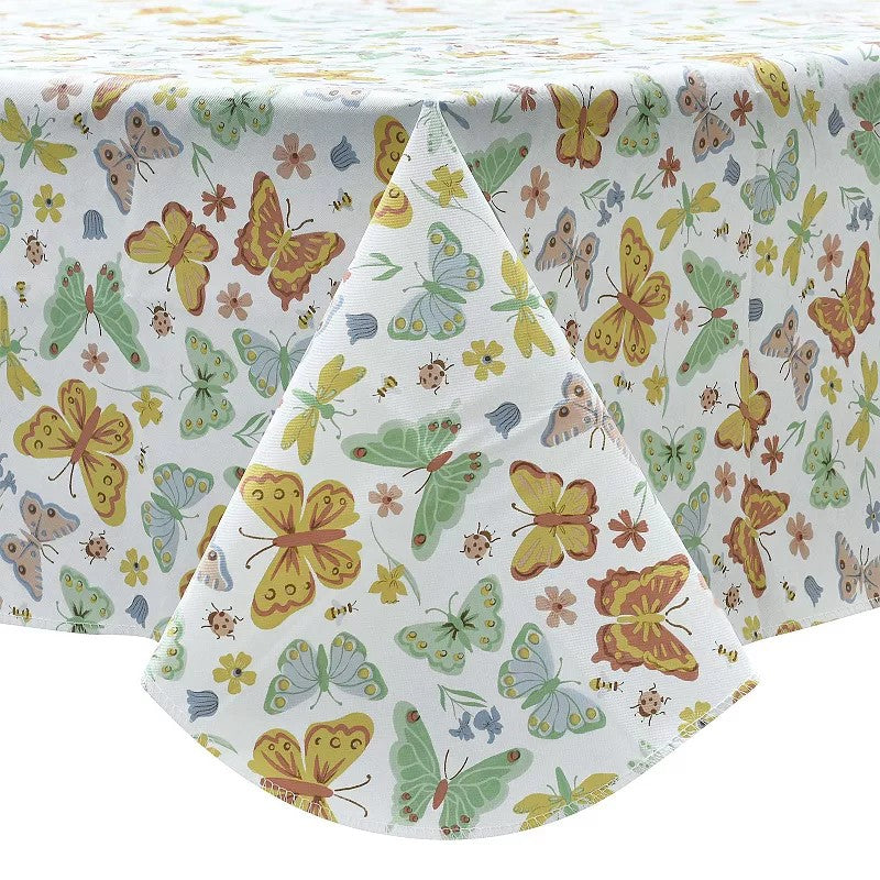 Celebrate Together™ Spring Floral Bug PEVA Tablecloth (Size: 60X102)