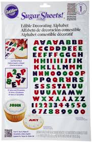 Wilton Primary Alphabet Sugar Sheet