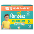 PAMPERS SWADDLERS SIZE 8 ULTRA 1/88
