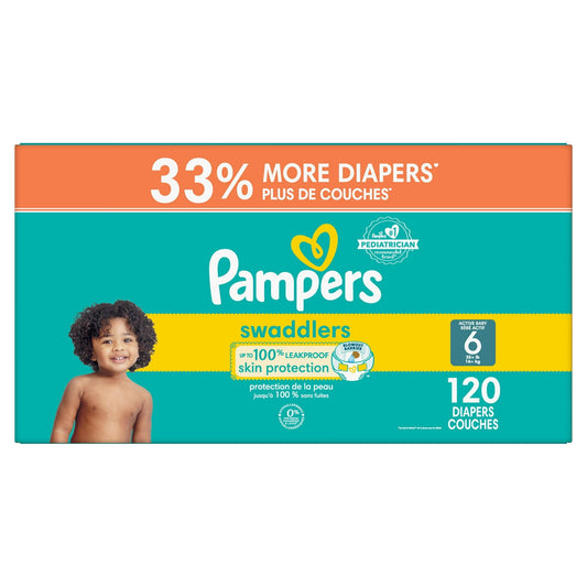Pampers Swaddlers Active Baby Diaper, Ultra Value Pack Size 6