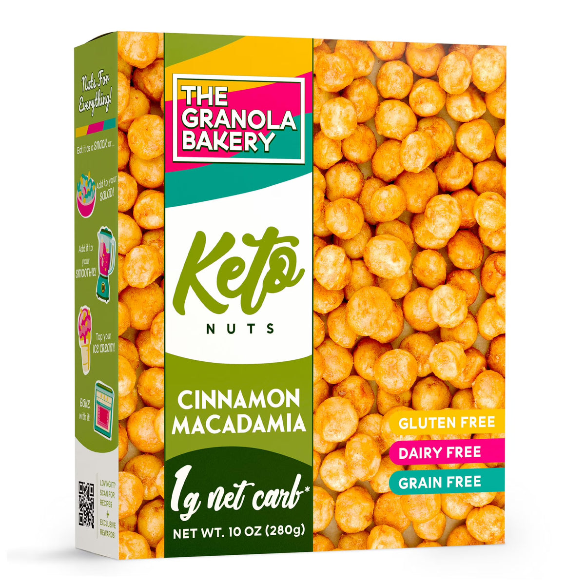 TGB Cinnamon Macadamia Nuts, Keto Friendly