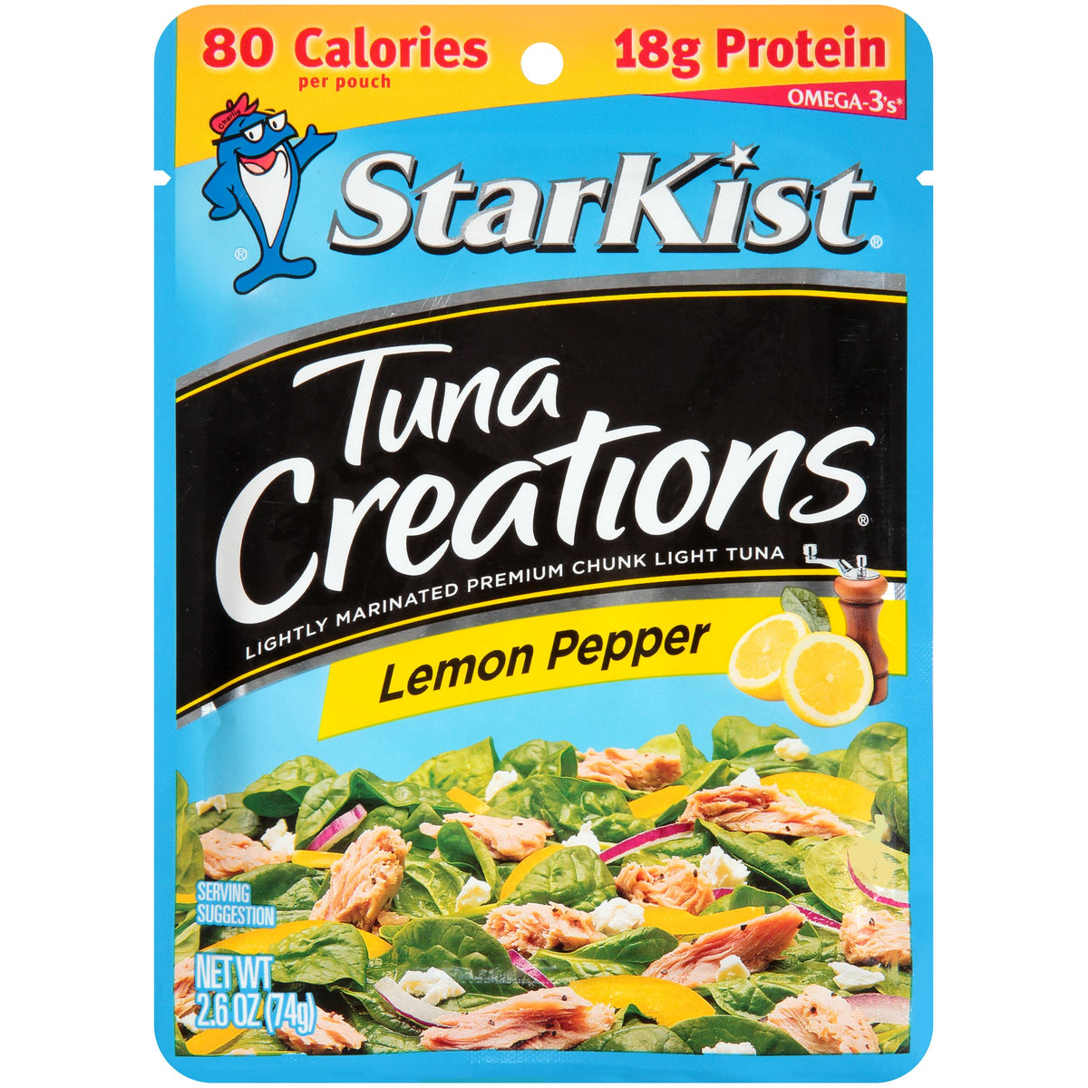 StarKist Tuna Creations Lemon Pepper, 2.6 Oz Pouch